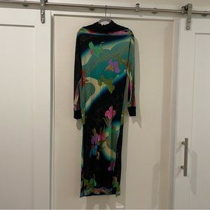Vintage Silk Jersey LEONARD Paris Dress